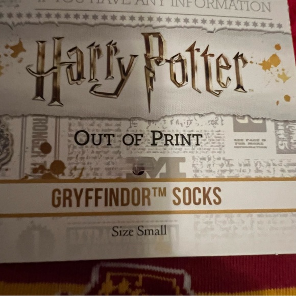 Lot of 2 pair Harry Potter themed socks - Picture 2 of 3